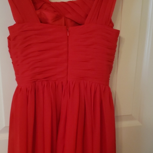 NWOT.A-line Chiffon Floor Length Long Ruching  - Picture 7 of 7